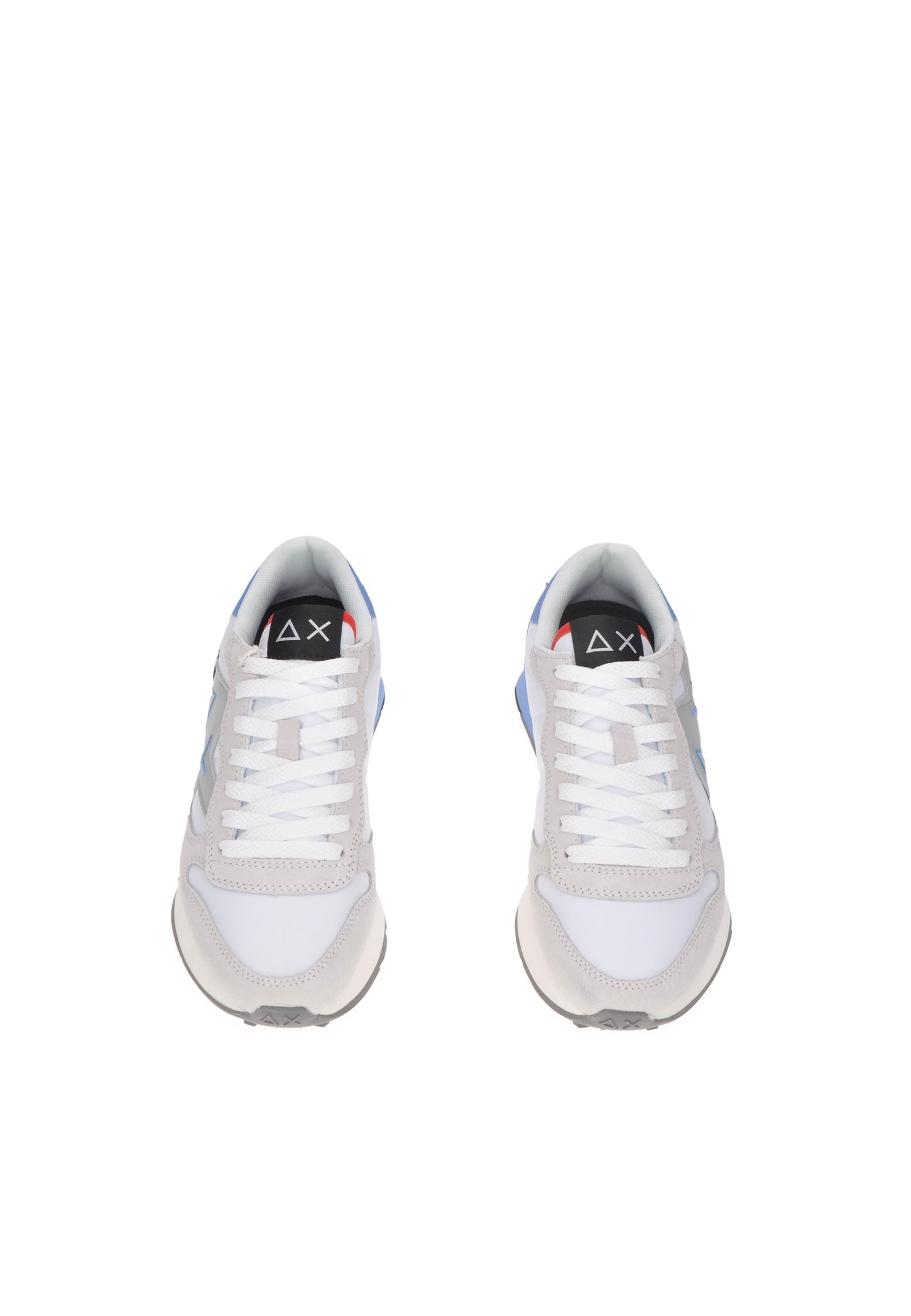 Top view of Z35111 sneaker SUN68 featuring lace-up design and cushioned insole. Stylish and comfortable for everyday wear.