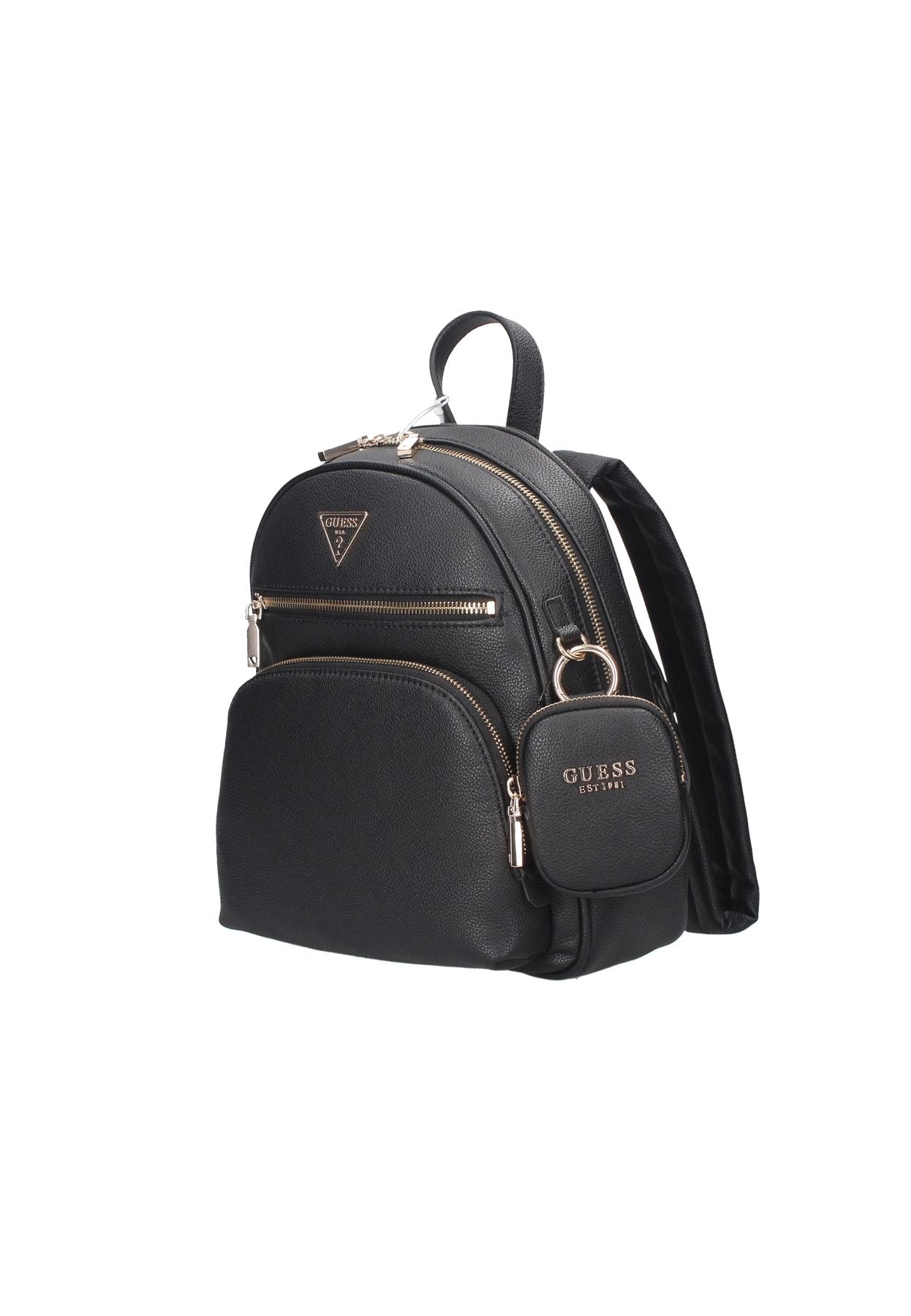 Guess black fashion leather backpack